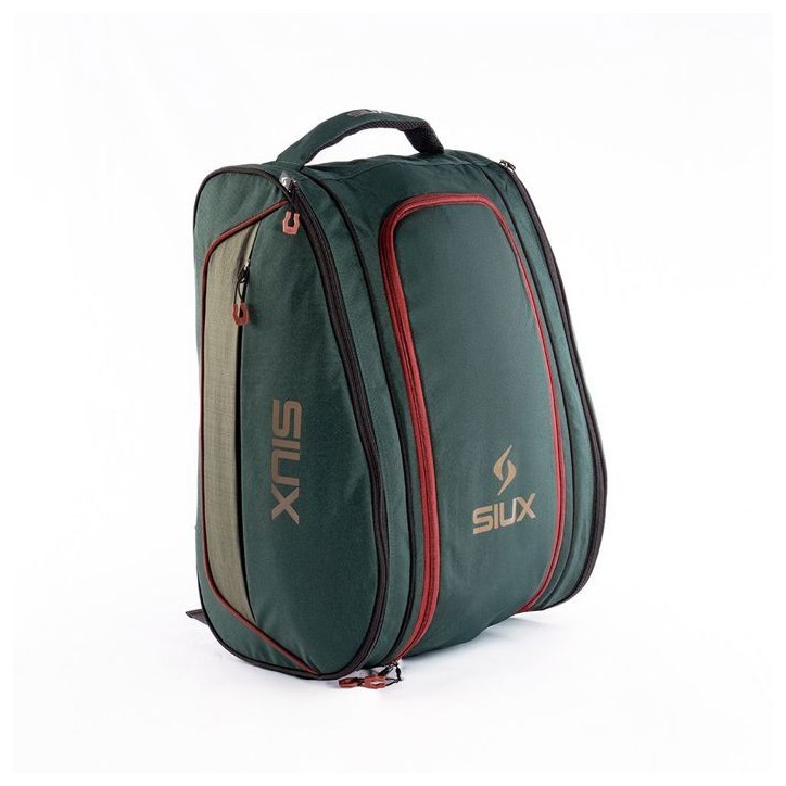 Sac de padel - SIUX - Edge - Vert/beige coutures rouges - 42 L - 2 raquettes - Compartiment chaussures Sac de padel - SIUX - Edge - Vert/beige coutures rouges - 42 L - 2 raquettes - Compartiment chaussures