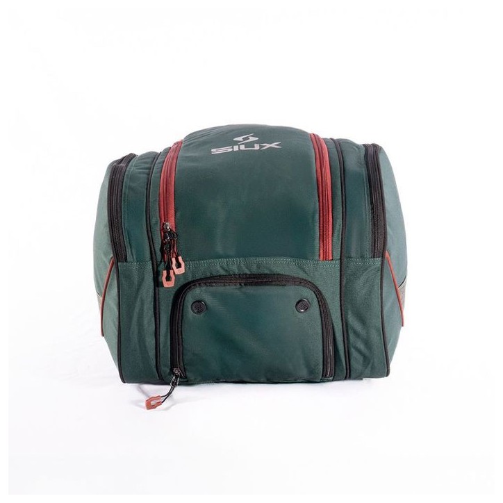 Sac de padel - SIUX - Edge - Vert/beige coutures rouges - 42 L - 2 raquettes - Compartiment chaussures Sac de padel - SIUX - Edge - Vert/beige coutures rouges - 42 L - 2 raquettes - Compartiment chaussures