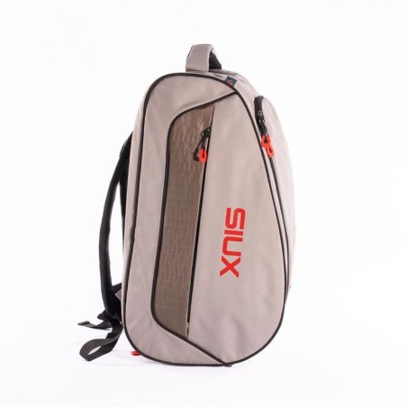 Sac de padel - SIUX - Edge - Blanc/bordures gris-beige coutures noires - 42 L - 2 raquettes - Compartiment chaussures