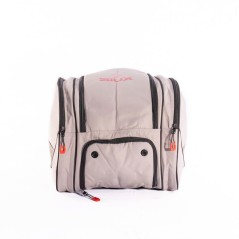 Sac de padel - SIUX - Edge - Blanc/bordures gris-beige coutures noires