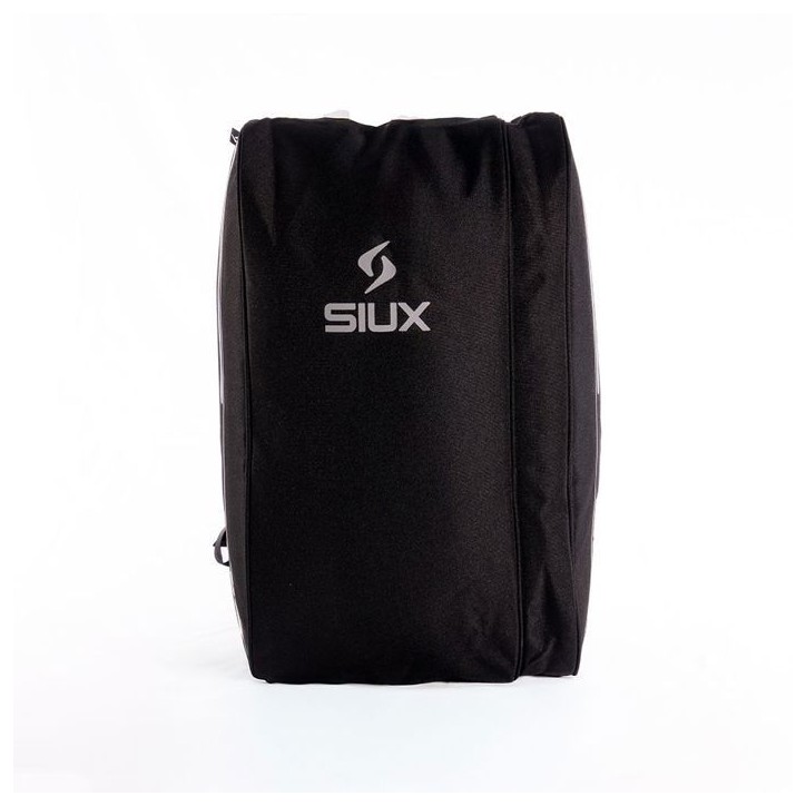 Sac de padel - SIUX - Pulse - Gris/bordures noires coutures jaunes - 37 L - 1 a 2 raquettes