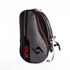 Sac de padel - SIUX - Pulse - Noir/bordures grises coutures rouges - 3