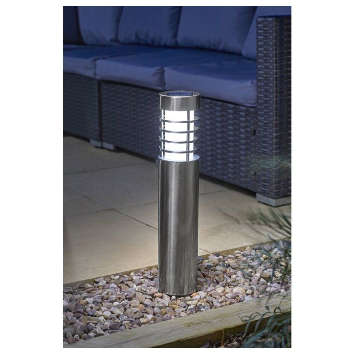 Borne solaire potelet inox Orion 20 lumens