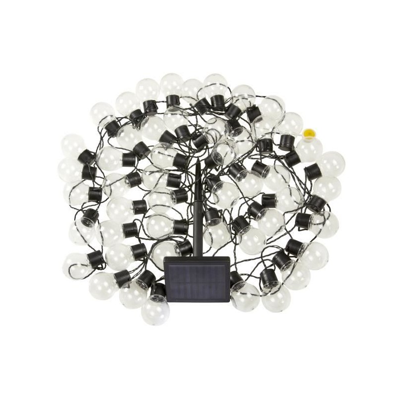 Guirlande solaire SMART GARDEN Globulb 40 LED blanc chaud 13,7 m, pann