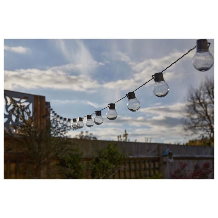 Guirlande solaire SMART GARDEN Globulb 40 LED blanc chaud 13,7 m, panneau solaire, IP44 Guirlande solaire SMART GARDEN Globulb 40 LED blanc chaud 13,7 m, panneau solaire, IP44
