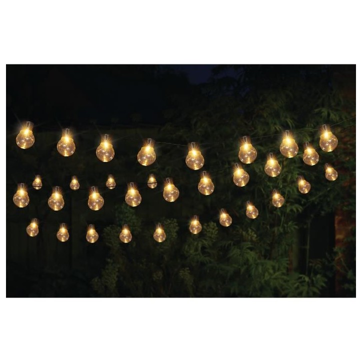 Guirlande solaire SMART GARDEN Globulb 40 LED blanc chaud 13,7 m, panneau solaire, IP44 Guirlande solaire SMART GARDEN Globulb 40 LED blanc chaud 13,7 m, panneau solaire, IP44