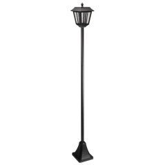 Lampadaire solaire lanterne 170 cm SMART SOLAR - 100 lm, lentille verr