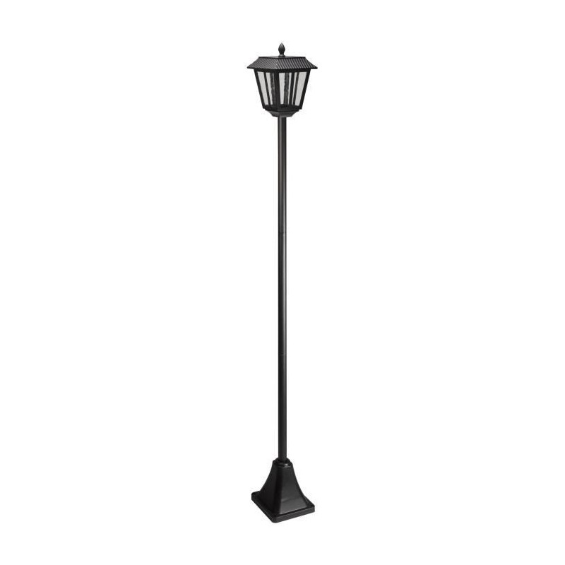 Lampadaire solaire lanterne 170 cm SMART SOLAR - 100 lm, lentille verr