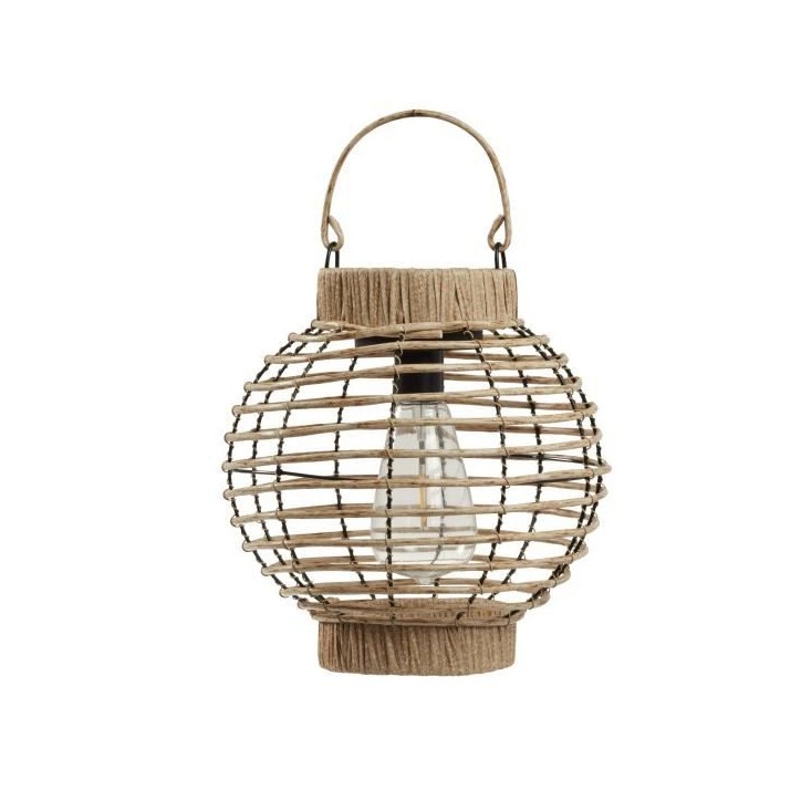 Lanterne Solaire - SMART GARDEN - Terra - LED blanc chaud - 5 lumens - Beige naturel - Plastique - 23 x 22.5 cm Lanterne Solaire - SMART GARDEN - Terra - LED blanc chaud - 5 lumens - Beige naturel - Plastique - 23 x 22.5 cm