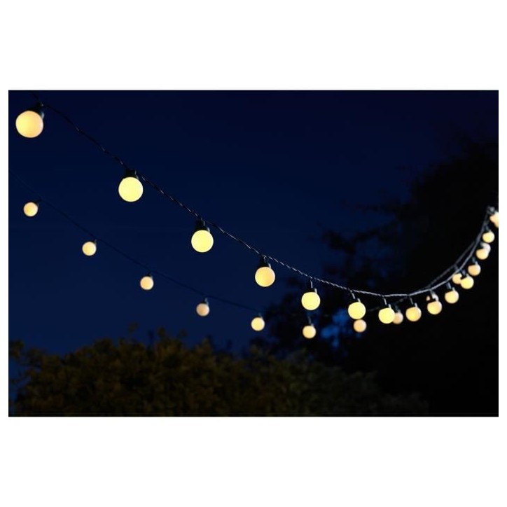 Guirlande Festoon - SMART GARDEN - MultiPower BT - 35 Lumens - 30 ampoules - Plastique - L 4.35 m Guirlande Festoon - SMART GARDEN - MultiPower BT - 35 Lumens - 30 ampoules - Plastique - L 4.35 m