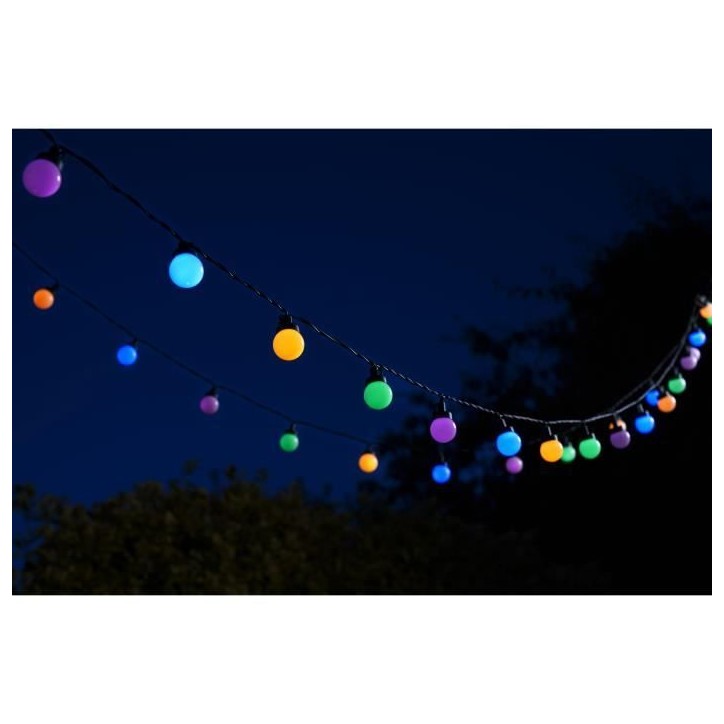 Guirlande Festoon - SMART GARDEN - MultiPower BT - 35 Lumens - 30 ampoules - Plastique - L 4.35 m Guirlande Festoon - SMART GARDEN - MultiPower BT - 35 Lumens - 30 ampoules - Plastique - L 4.35 m