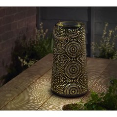 Lanterne Solaire - SMART GARDEN - Muscat XL - 5 lumens - LED blanc froid - Métal - 36.5 x 21.5 x 21.5 cm