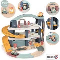 SMOBY - Garage 1er âge - Little Smoby - 3 niveaux - Accessoires inclu