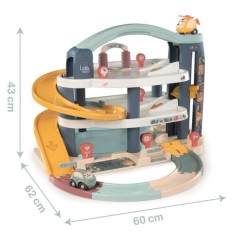 SMOBY - Garage 1er âge - Little Smoby - 3 niveaux - Accessoires inclu