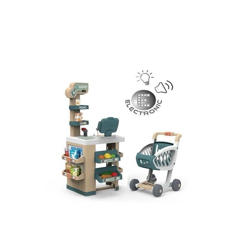 SMOBY - Jouet d'imitation Marchande - Caisse enregistreuse avec diffé