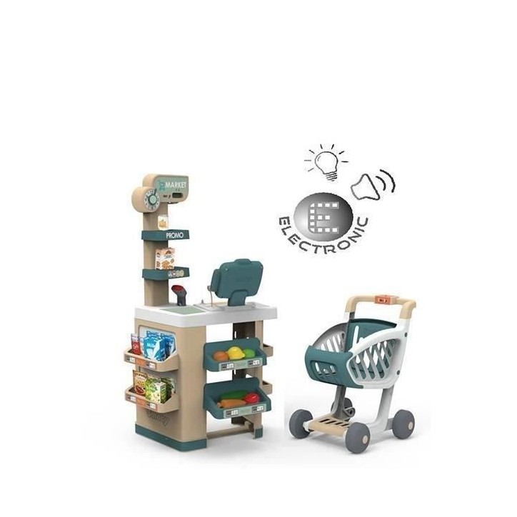 SMOBY - Jouet d'imitation Marchande - Caisse enregistreuse avec différentes fonctions - Des 3 ans SMOBY - Jouet d'imitation Marchande - Caisse enregistreuse avec différentes fonctions - Des 3 ans