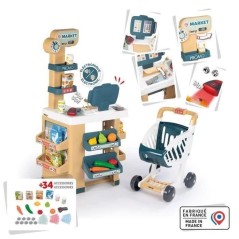 SMOBY - Jouet d'imitation Marchande - Caisse enregistreuse avec diffé