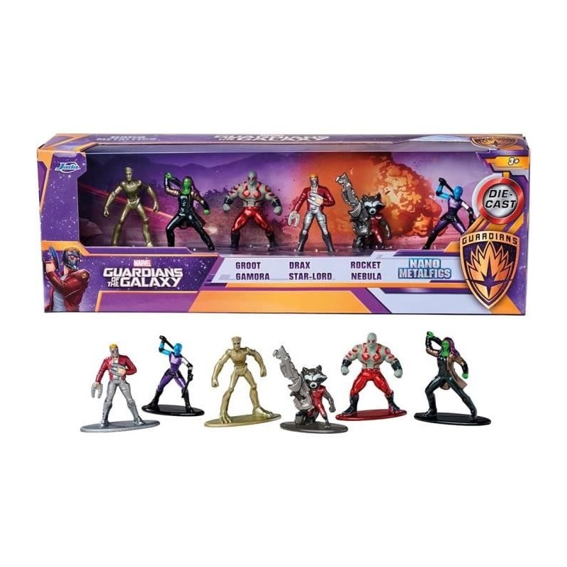 JADA - Marvel Galaxy 4cm Giftpack -Figurines a collectionner