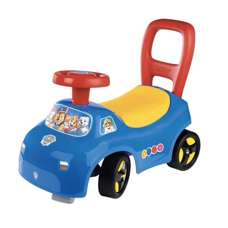 Smoby - Porteur auto enfant 2 en 1 - Pat' Patrouille - Coffre sous la