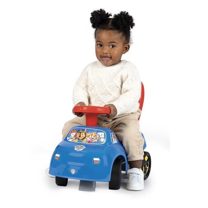 Smoby - Porteur auto enfant 2 en 1 - Pat' Patrouille - Coffre sous la selle - Des 10 mois - Fabrication française Smoby - Porteur auto enfant 2 en 1 - Pat' Patrouille - Coffre sous la selle - Des 10 mois - Fabrication française