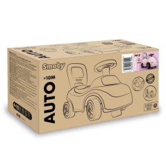 Smoby - Porteur enfant 2 en 1 - Auto Rose - Coffre sous la selle + kla