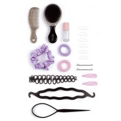 Smoby - Tete a coiffer blonde - Facile a coiffer - 19 accessoires réa