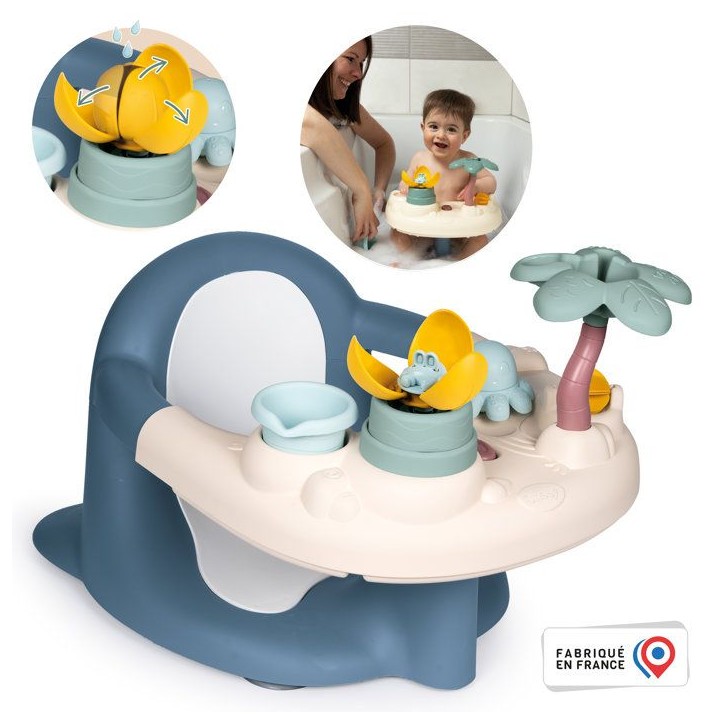 SMOBY - Little Smoby - Siege de Bain - 2 en 1 - Tablette d'Activités Réglable - Ventouses Incluses - des 6 Mois - Fabriqué en SMOBY - Little Smoby - Siege de Bain - 2 en 1 - Tablette d'Activités Réglable - Ventouses Incluses - des 6 Mois - Fabriqué en