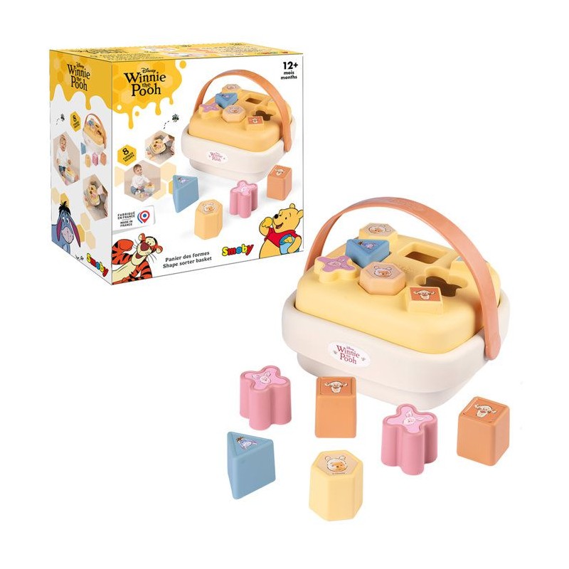 Panier Des Formes - Smoby - Winnie l'ourson - 8 formes - Des 1 an - Fa