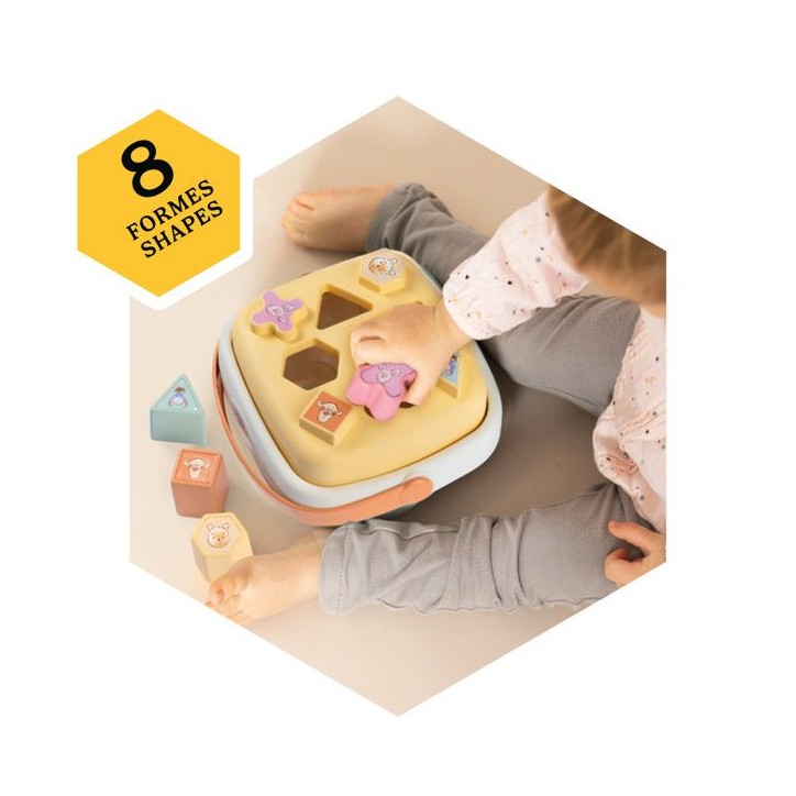 Panier Des Formes - Smoby - Winnie l'ourson - 8 formes - Des 1 an - Fabriqué en France Panier Des Formes - Smoby - Winnie l'ourson - 8 formes - Des 1 an - Fabriqué en France