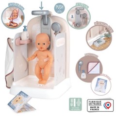 Baby Nurse - Douche - Cape de bain + pousse mousse - Douchette amovibl