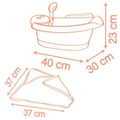 SMOBY - Baby Nurse - Baignoire balneo - des 3 ans