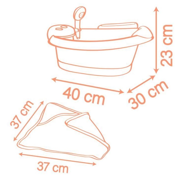 SMOBY - Baby Nurse - Baignoire balneo - des 3 ans SMOBY - Baby Nurse - Baignoire balneo - des 3 ans