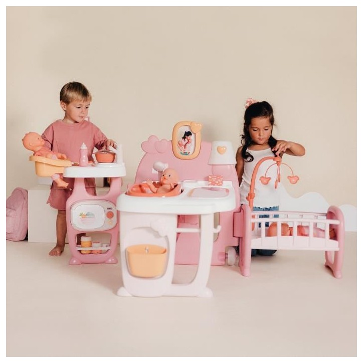 SMOBY - Baby Nurse - Grande maison des bébés pour poupons - 19 accessoires - des 3 ans SMOBY - Baby Nurse - Grande maison des bébés pour poupons - 19 accessoires - des 3 ans