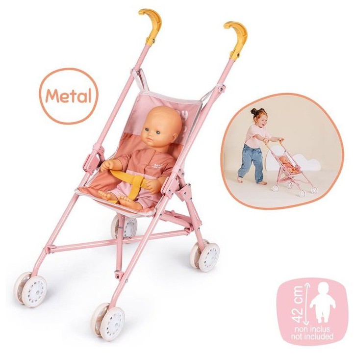 SMOBY - Baby Nurse - Poussette canne - Pour poupon - Pratique et Légere - Pliage Facile - Des 2 ans SMOBY - Baby Nurse - Poussette canne - Pour poupon - Pratique et Légere - Pliage Facile - Des 2 ans