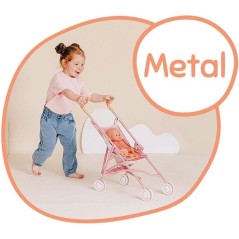 SMOBY - Baby Nurse - Poussette canne - Pour poupon - Pratique et Lége