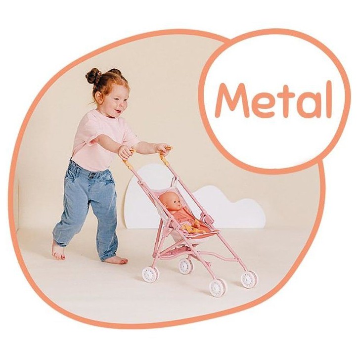 SMOBY - Baby Nurse - Poussette canne - Pour poupon - Pratique et Légere - Pliage Facile - Des 2 ans SMOBY - Baby Nurse - Poussette canne - Pour poupon - Pratique et Légere - Pliage Facile - Des 2 ans