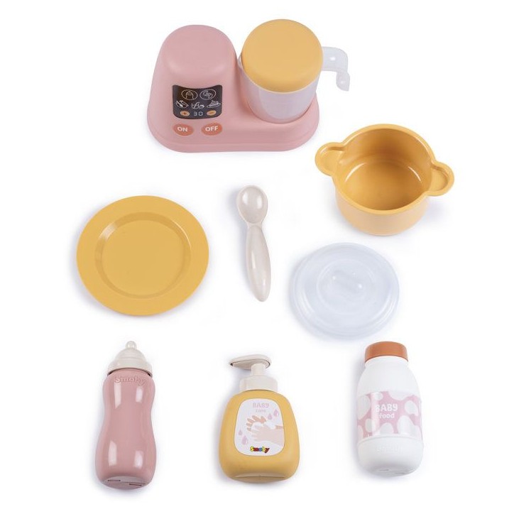 Smoby - Baby Nurse - Cuisine et Chaise Haute - Des 1 an - Fabriqué en France Smoby - Baby Nurse - Cuisine et Chaise Haute - Des 1 an - Fabriqué en France