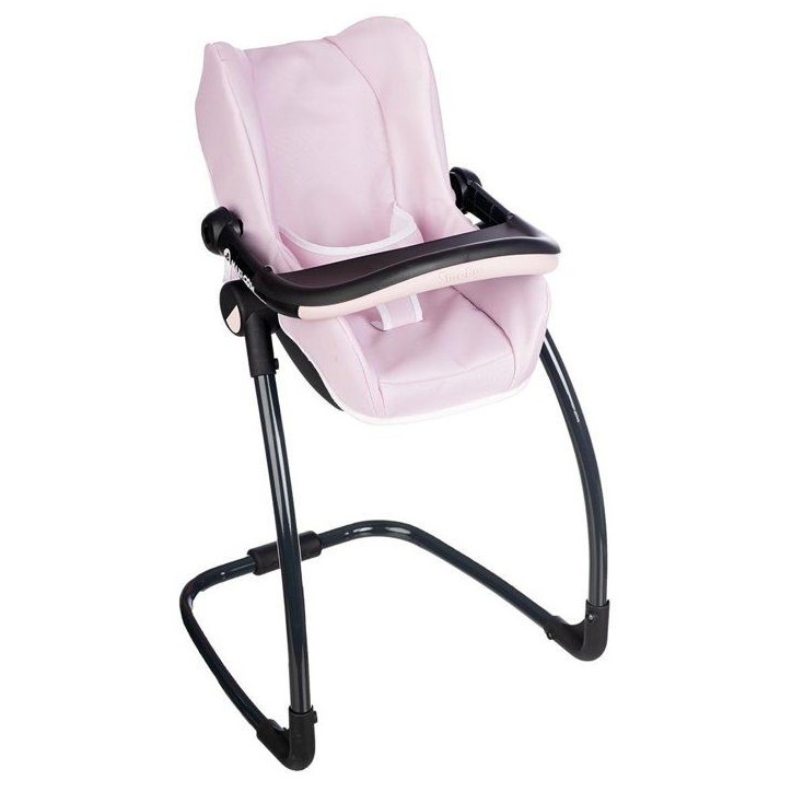 SMOBY - Maxi cosi - Siege + Chaise haute rose -3 en 1 - Pour poupon - Des 3 ans SMOBY - Maxi cosi - Siege + Chaise haute rose -3 en 1 - Pour poupon - Des 3 ans
