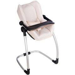 SMOBY - Maxi cosi - Siege + Chaise haute beige - 3 en 1 - Pour poupon