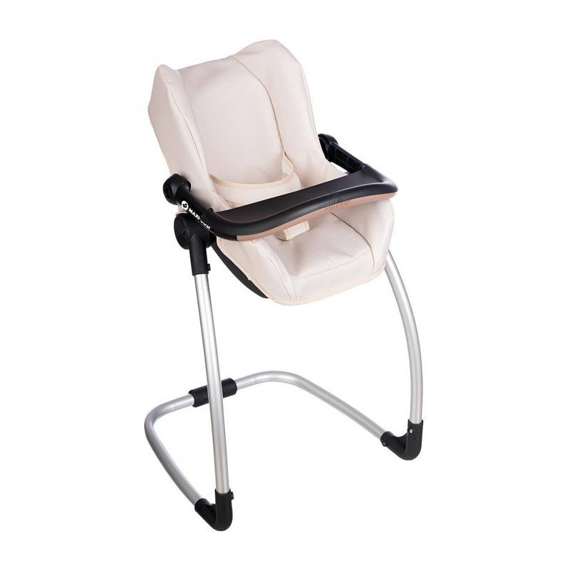 SMOBY - Maxi cosi - Siege + Chaise haute beige - 3 en 1 - Pour poupon