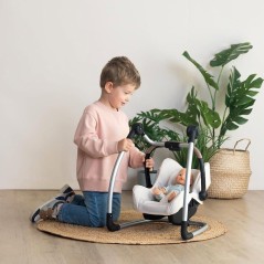 SMOBY - Maxi cosi - Siege + Chaise haute beige - 3 en 1 - Pour poupon - Des 3 ans