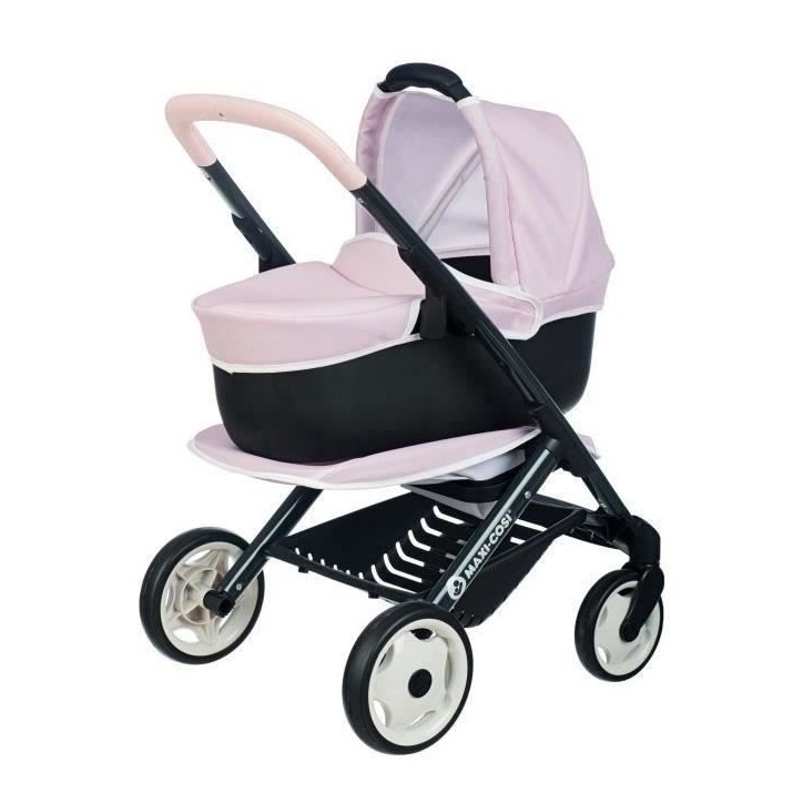 SMOBY - Maxi-Cosi Poussette+Landau Rose - Pour Poupon - 3en1 - des 3 ans SMOBY - Maxi-Cosi Poussette+Landau Rose - Pour Poupon - 3en1 - des 3 ans