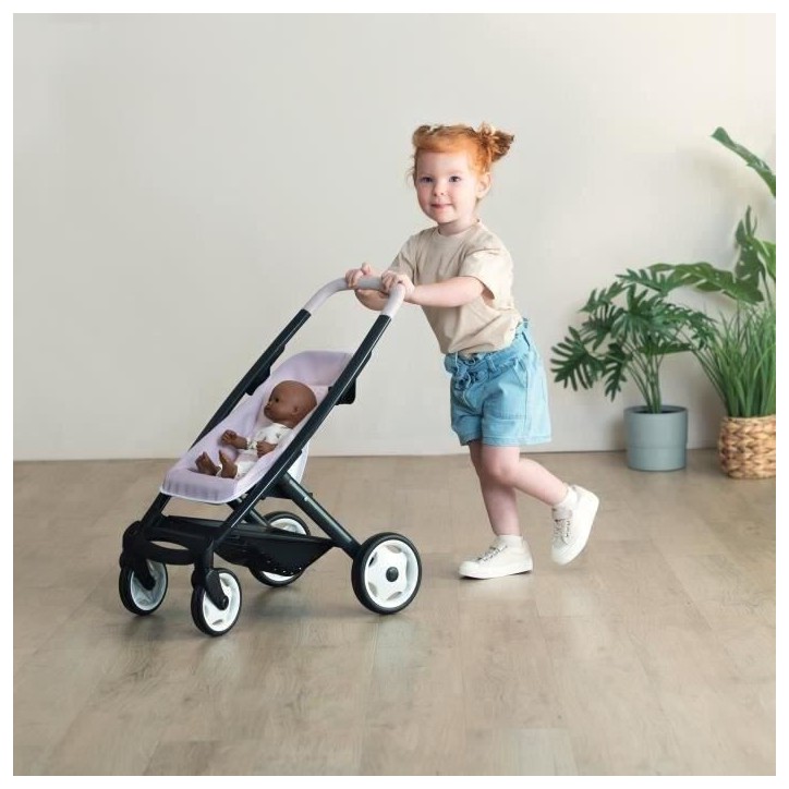 SMOBY - Maxi-Cosi Poussette+Landau Rose - Pour Poupon - 3en1 - des 3 ans SMOBY - Maxi-Cosi Poussette+Landau Rose - Pour Poupon - 3en1 - des 3 ans