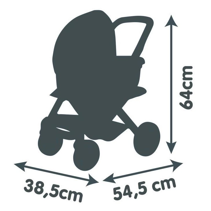 SMOBY - Maxi-Cosi Poussette+Landau Rose - Pour Poupon - 3en1 - des 3 ans SMOBY - Maxi-Cosi Poussette+Landau Rose - Pour Poupon - 3en1 - des 3 ans