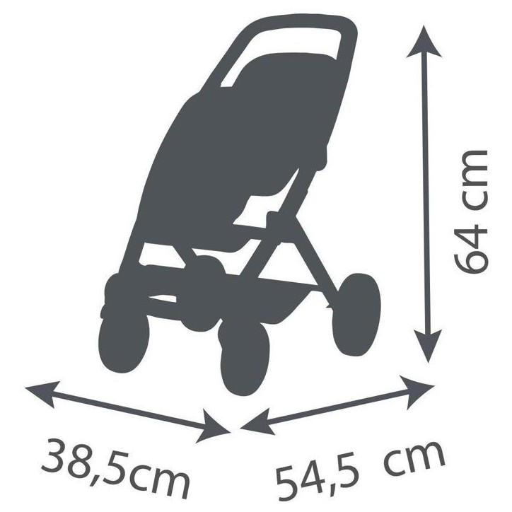 SMOBY - Maxi cosi - Poussette Jumeaux beige - Pour poupon - Des 3 ans SMOBY - Maxi cosi - Poussette Jumeaux beige - Pour poupon - Des 3 ans