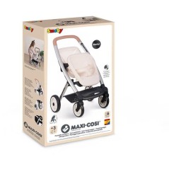 SMOBY - Maxi cosi - Poussette Jumeaux beige - Pour poupon - Des 3 ans