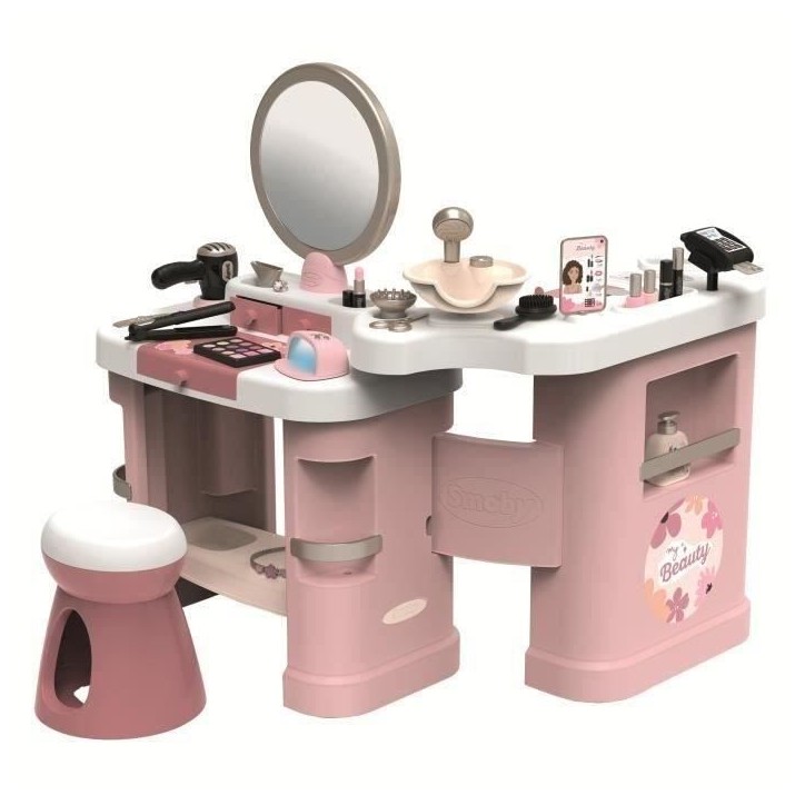 SMOBY - My Beauty Center - Institut de Beauté 3 en 1 - Coiffure, Onglerie, Maquillage Factice - 26 Accessoires - Des 3 ans SMOBY - My Beauty Center - Institut de Beauté 3 en 1 - Coiffure, Onglerie, Maquillage Factice - 26 Accessoires - Des 3 ans
