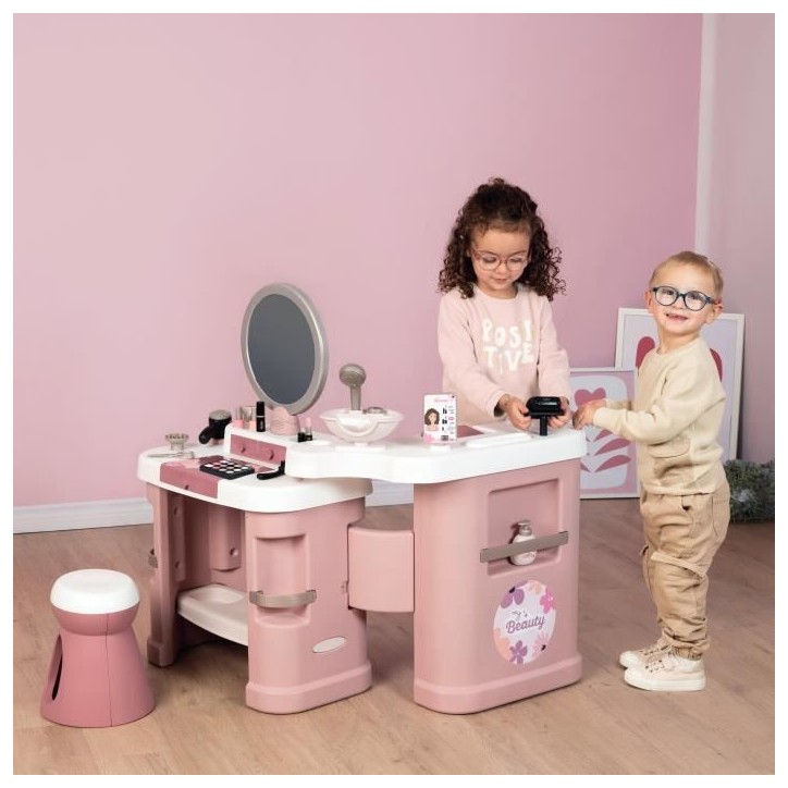 SMOBY - My Beauty Center - Institut de Beauté 3 en 1 - Coiffure, Onglerie, Maquillage Factice - 26 Accessoires - Des 3 ans SMOBY - My Beauty Center - Institut de Beauté 3 en 1 - Coiffure, Onglerie, Maquillage Factice - 26 Accessoires - Des 3 ans