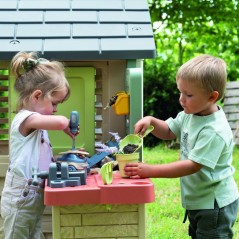 Smoby Life - Maison Nature + Atelier - Fabriquée en France - Matiere