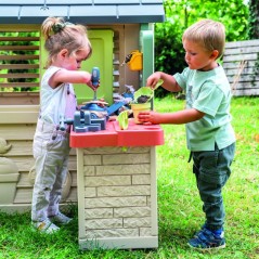 Smoby Life - Atelier de bricolage adapté aux maison Smoby - Fabriqué